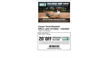 Dick's Sporting Goods Shop Event!